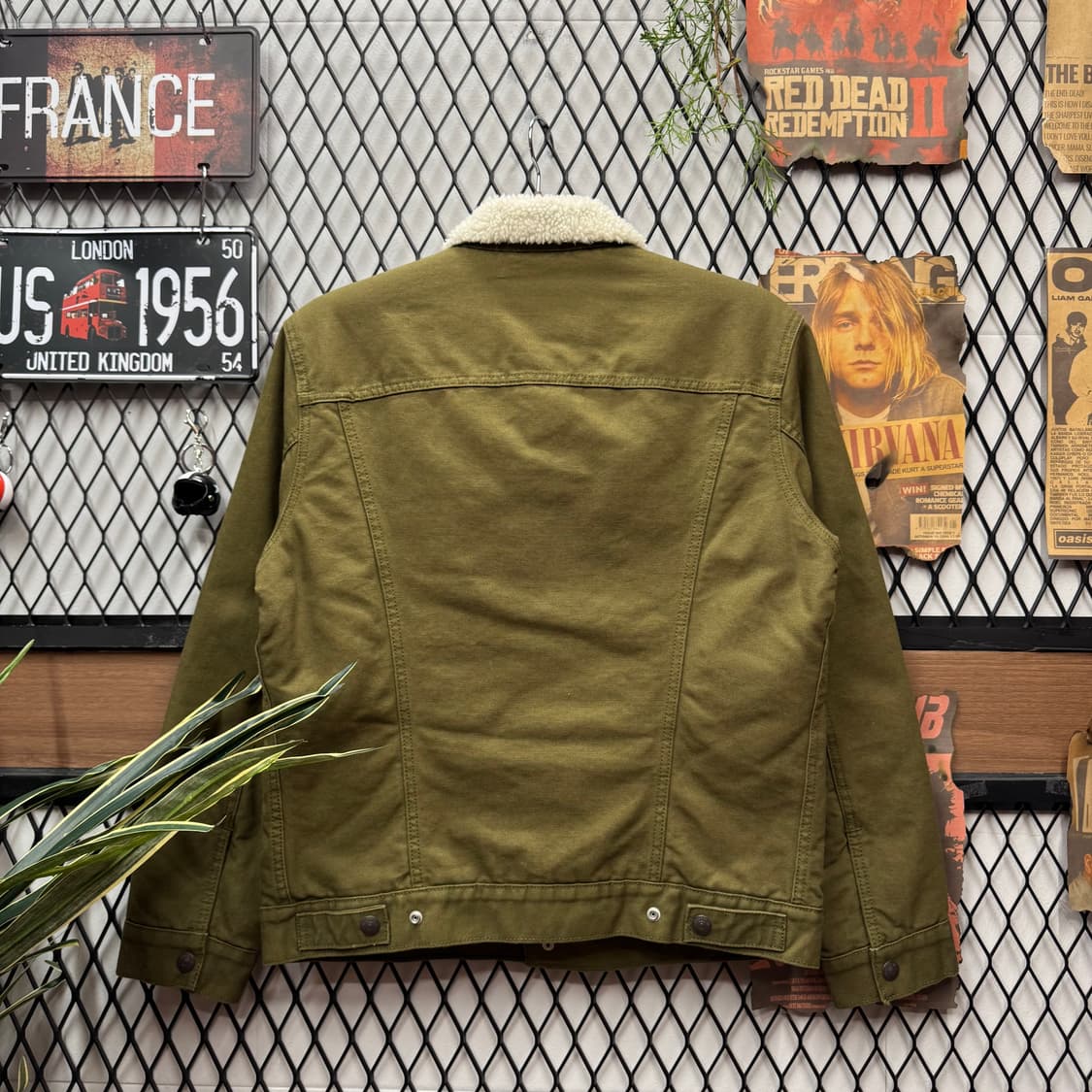 리바이스 타입 3 쉐르파 트러커 자켓 카키 상품이미지2
