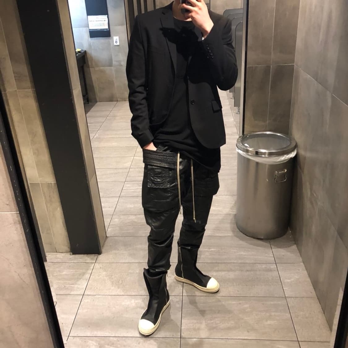 릭오웬스 15FW 롱라몬즈 부츠 블랙 LVBP 상품이미지10