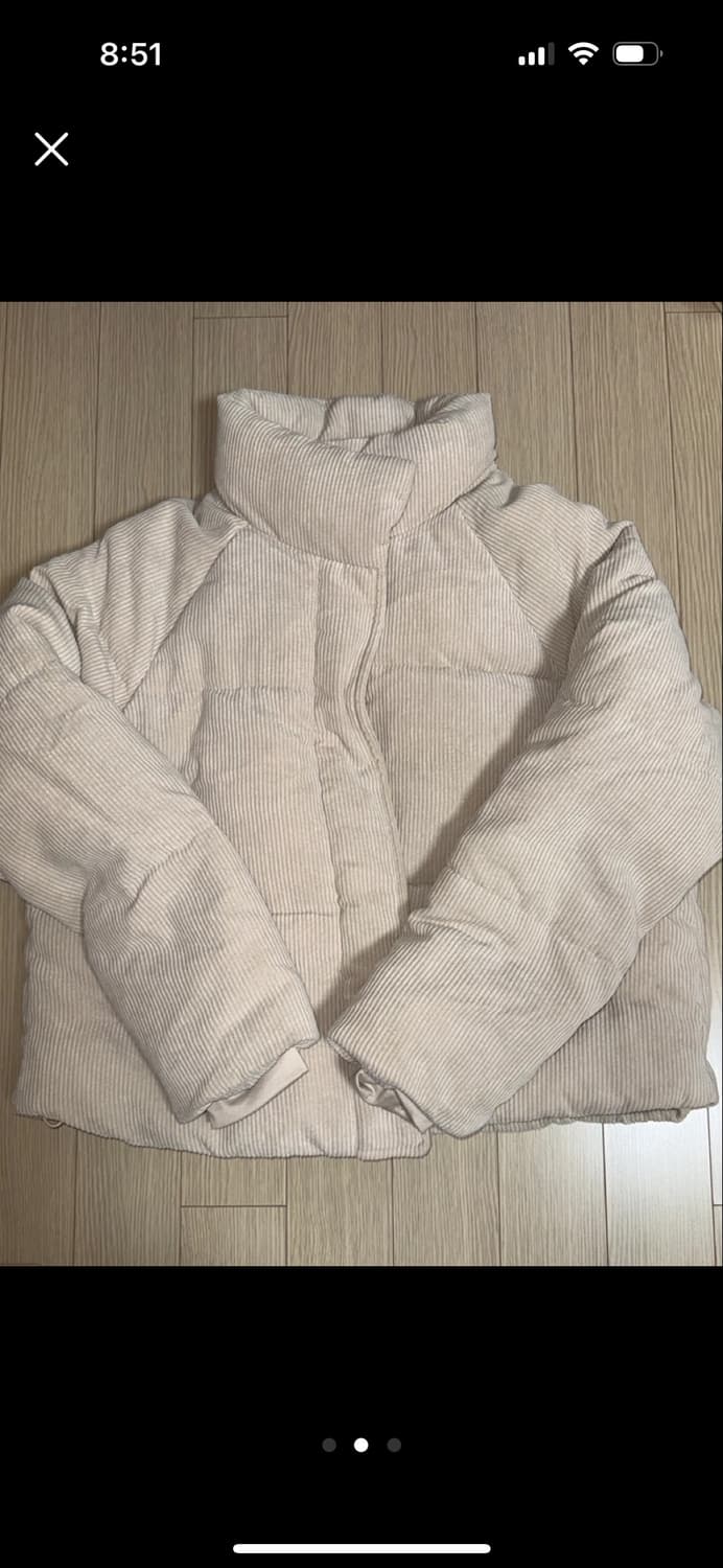 스파오 코듀로이 패딩 상품이미지1