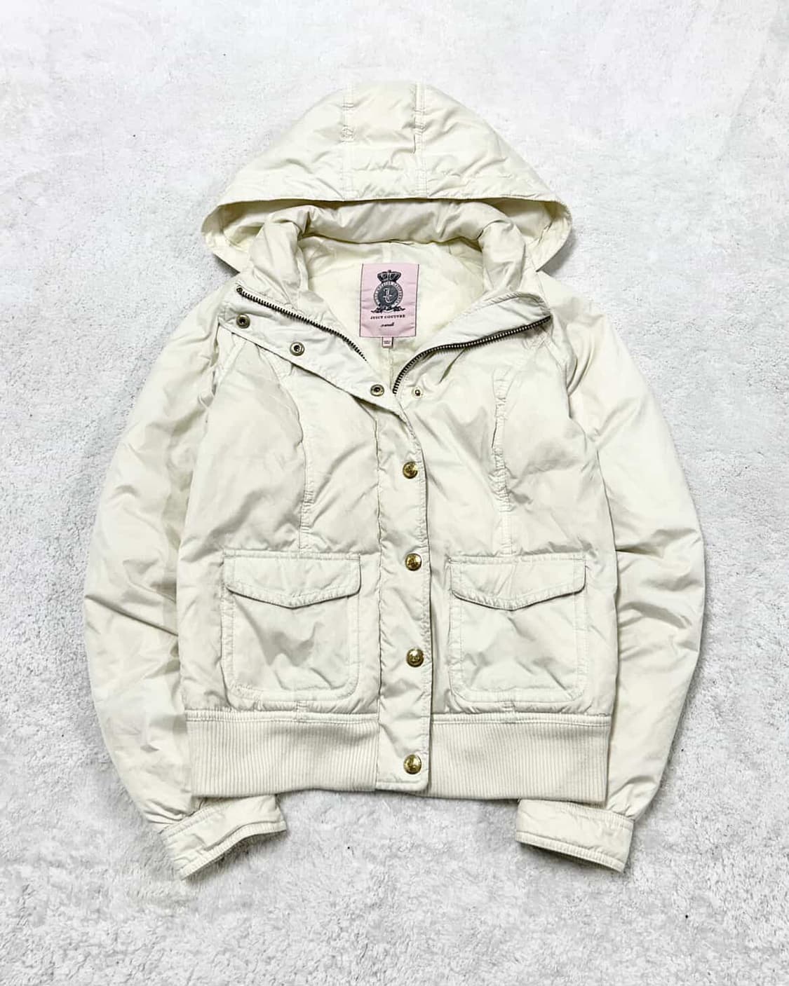 쥬시꾸뛰르 크림 누빔자켓 상품이미지6