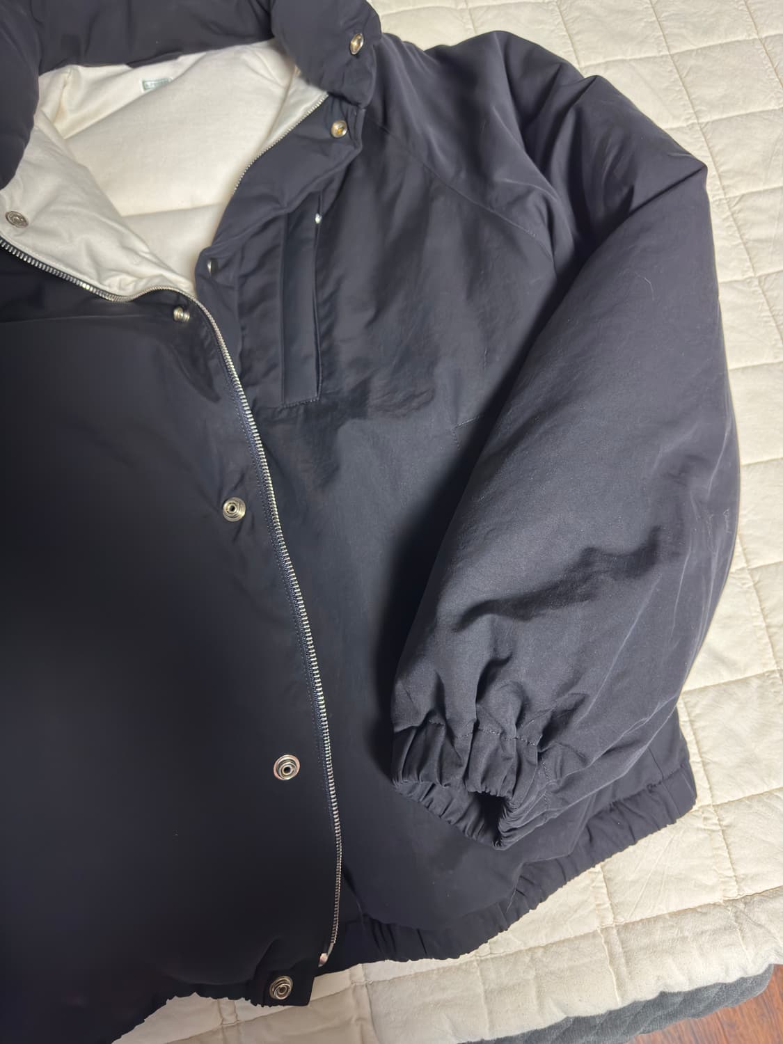 아프레쎄 실크 립스탑 스키다운 다크네이비 3사이즈 (24aw) 상품이미지3