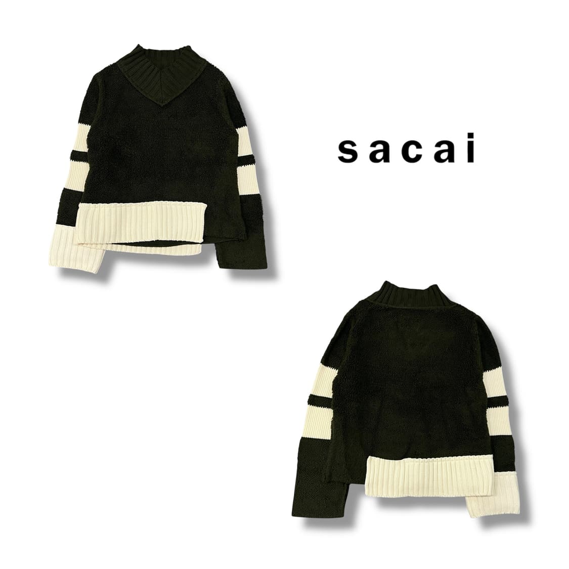  사카이 브이넥 울 니트 y13886 상품이미지1