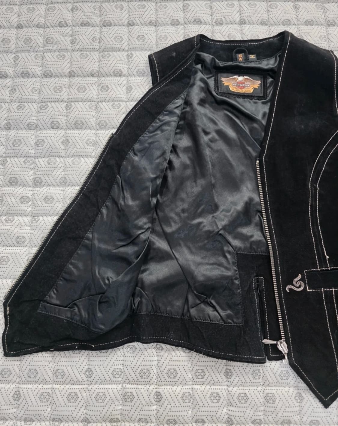 할리데이비슨 여성 스웨이드 레더 베스트 S 상품이미지4