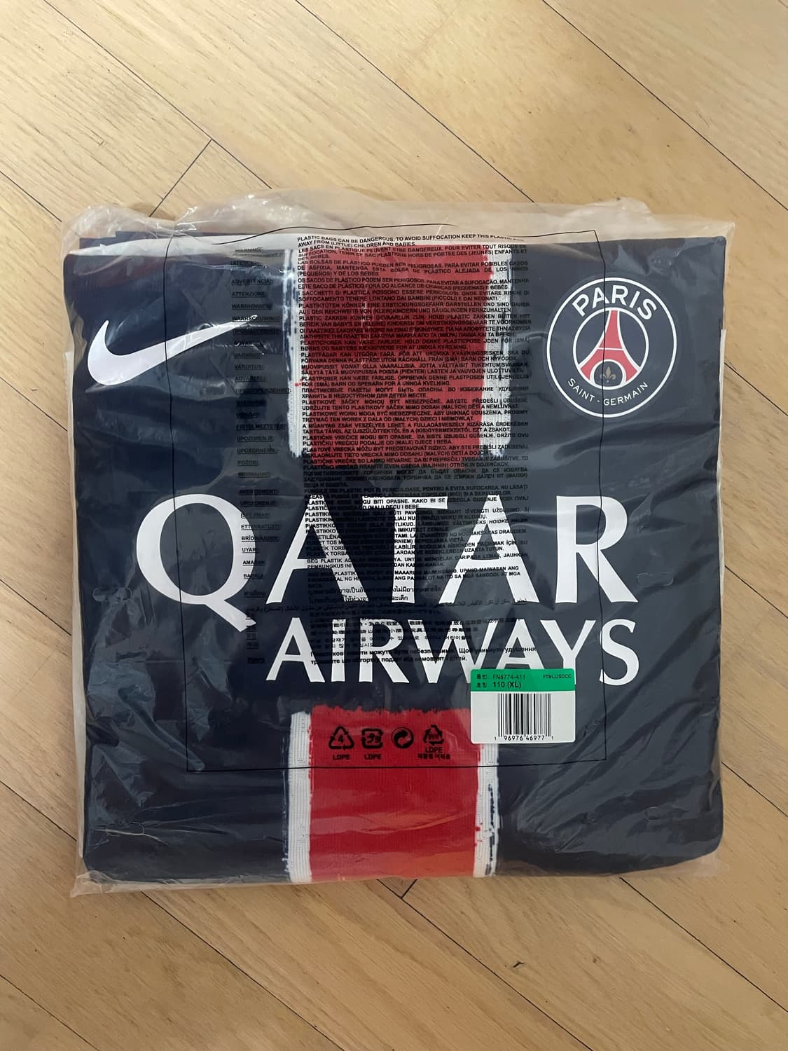 (새상품 해외XL) 24 25 나이키 PSG 파리 어센틱 홈 유니폼 상품이미지1