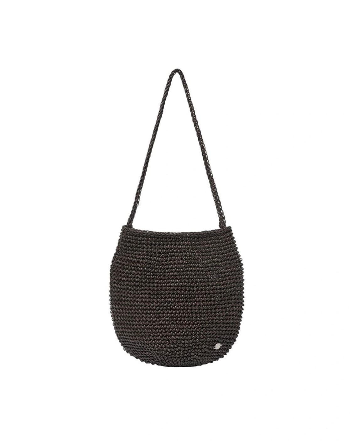 아모멘토 Handmade Leather Net Bag, Brown 상품이미지1