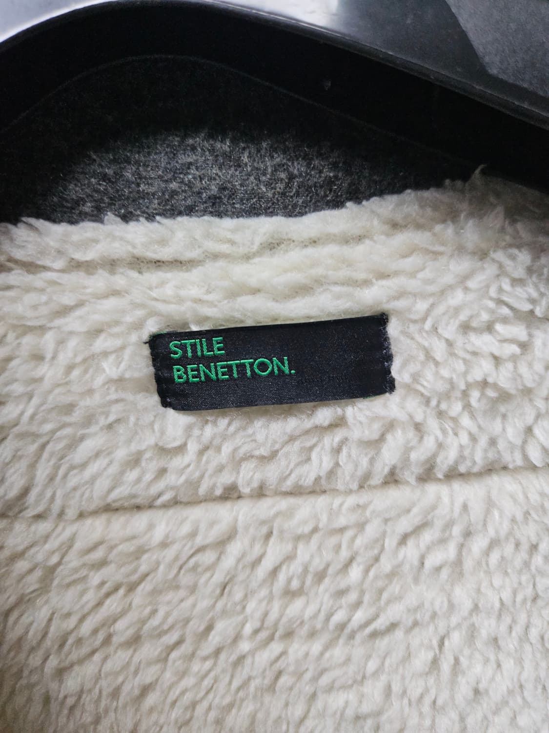 베네통 브라운 무스탕 코트 42 상품이미지6