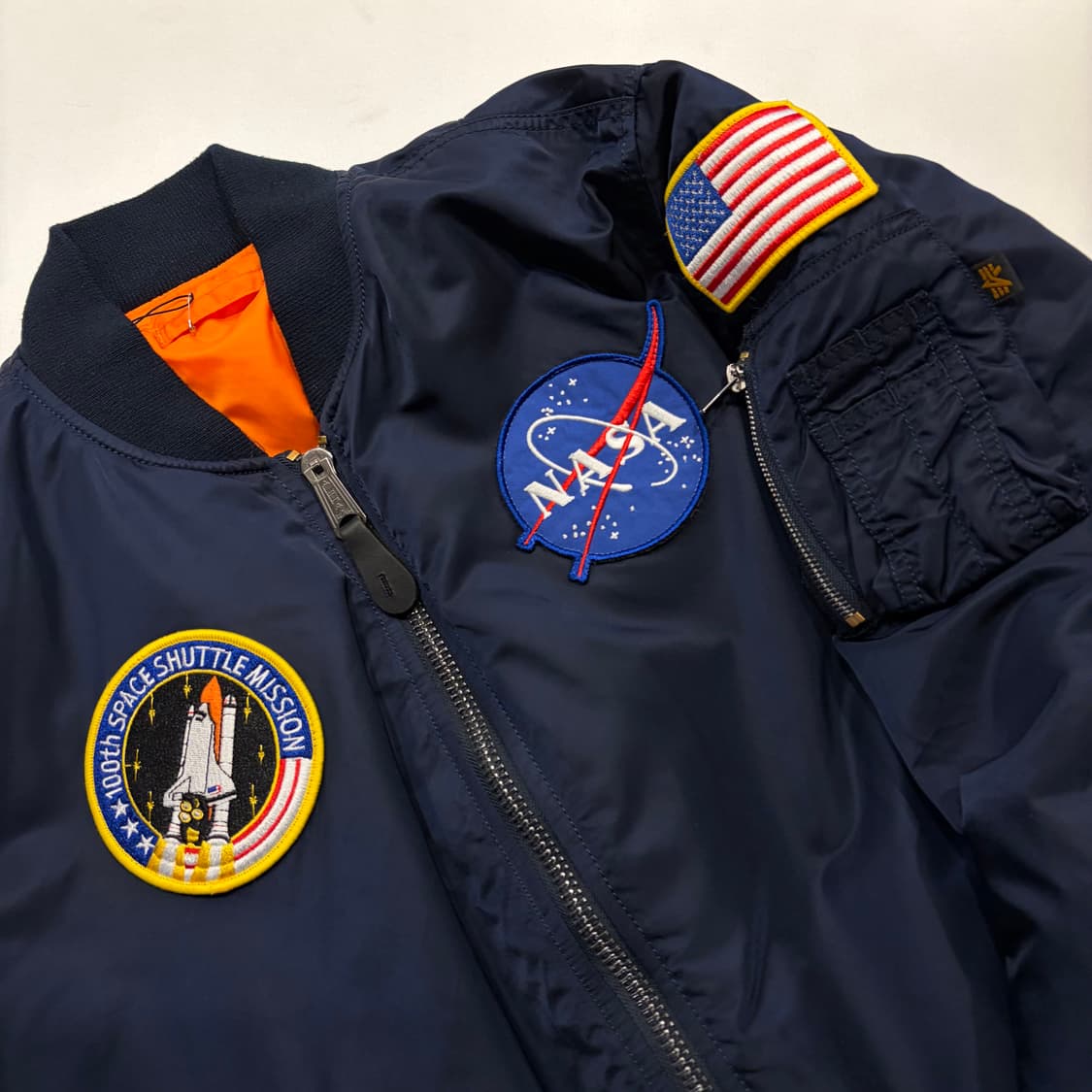 [M] 알파인더스트리 나사 NASA 항공 점퍼 네이비 C812 상품이미지3