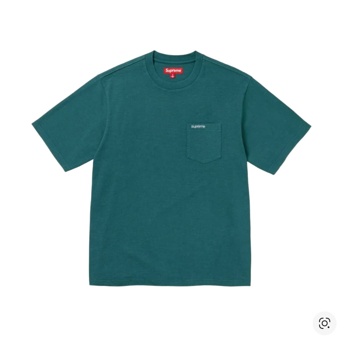 슈프림 클래식 로고 포켓 반팔티 틸 상품이미지1
