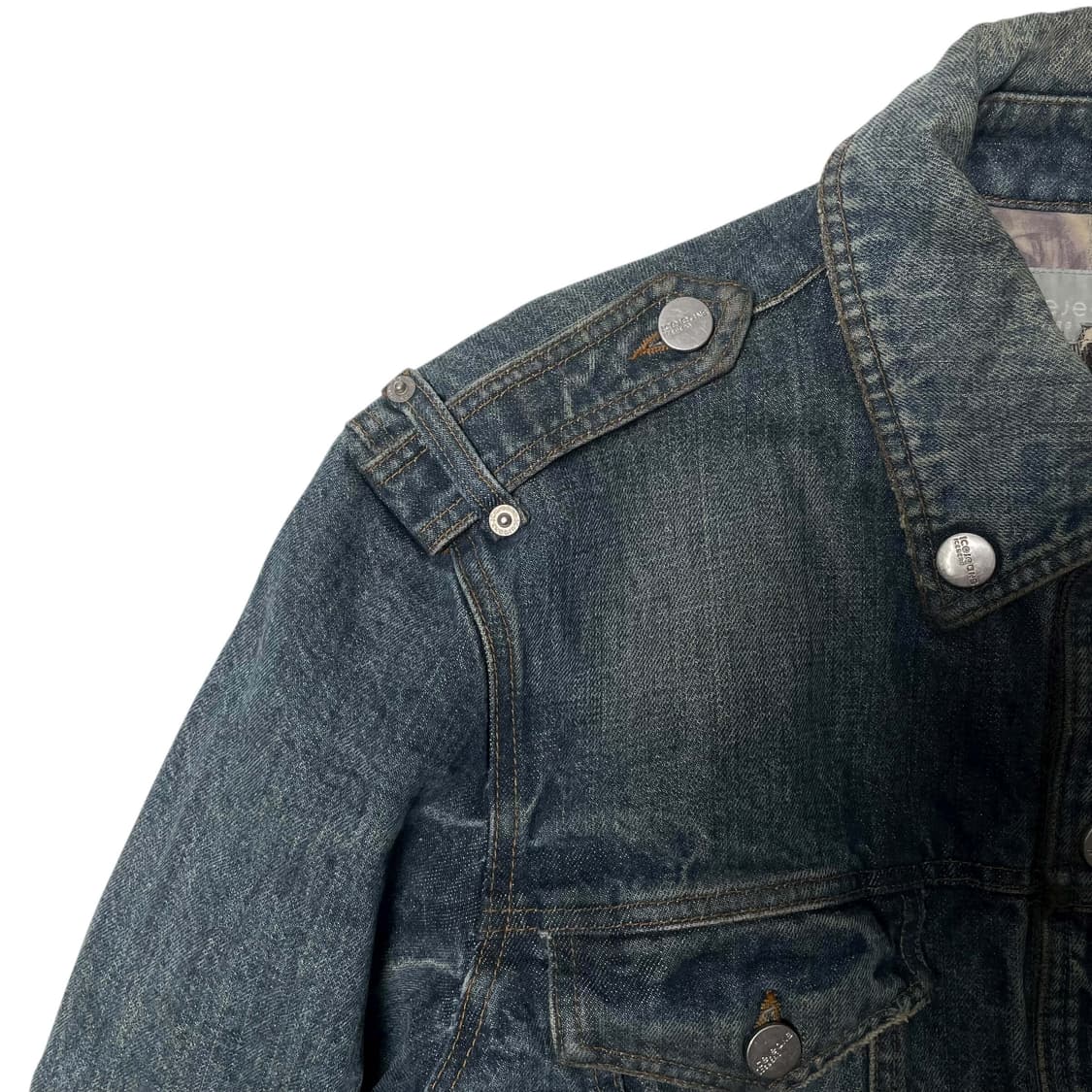 90's iceberg jeans 멀티포켓 데님 트러커 자켓 상품이미지6