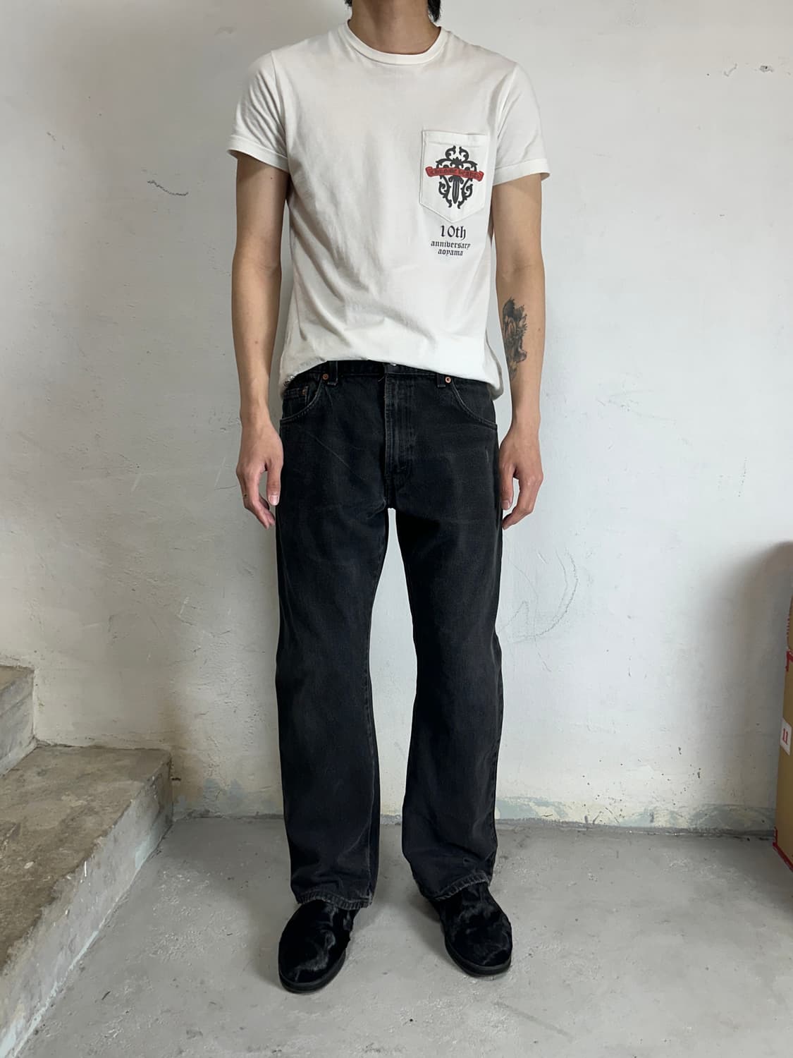 00's 빈티지 리바이스 517 블랙 부츠컷 리바이스 플레어진 상품이미지2