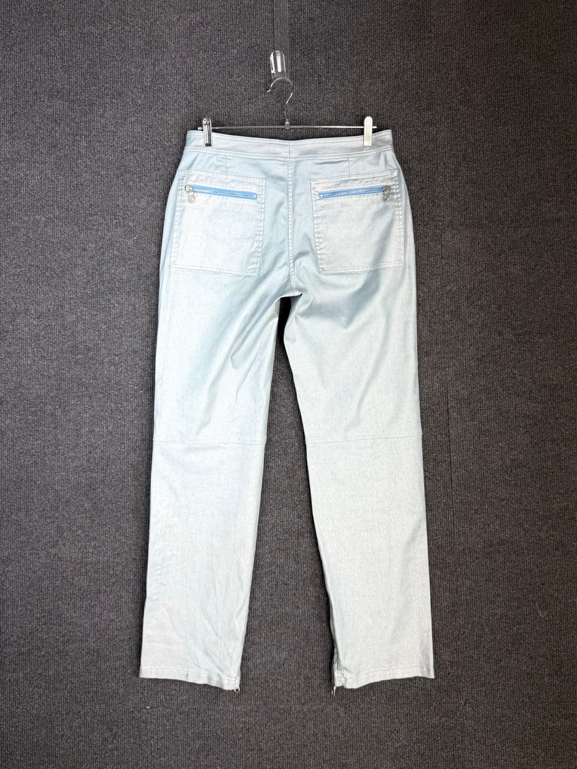 2002 S/S 메탈릭 라이트블루 코튼팬츠 상품이미지2