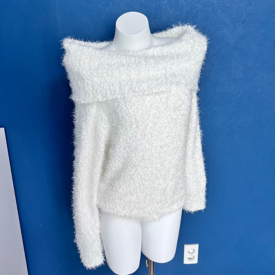 빈티지 화이트 오프숄더 상품이미지1