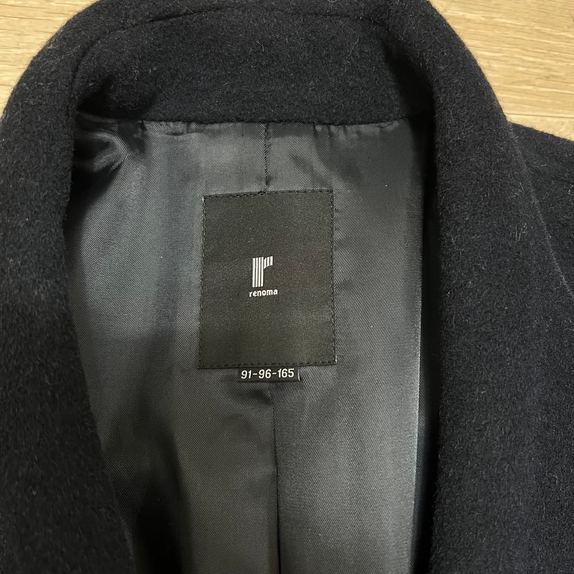 레노마 여성 울 혼방 싱글코트 [네이비] 91-96-165 상품이미지4