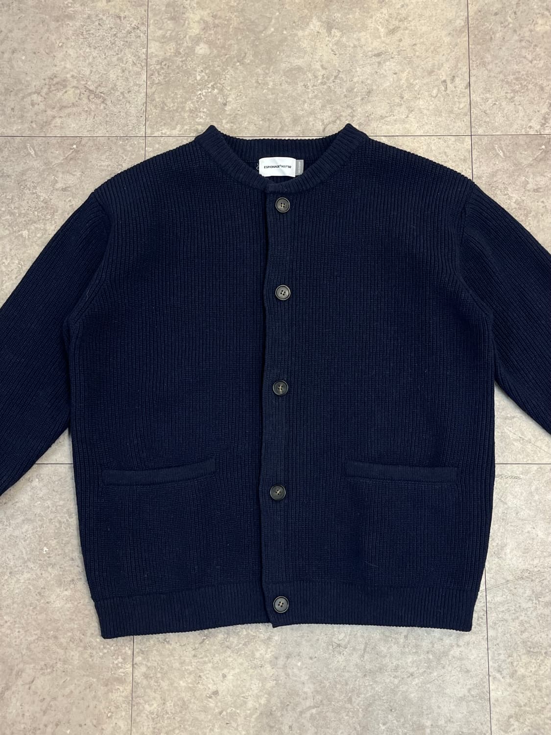 에스피오나지 버튼 포켓 가디건 네이비 M #csz2491 상품이미지5