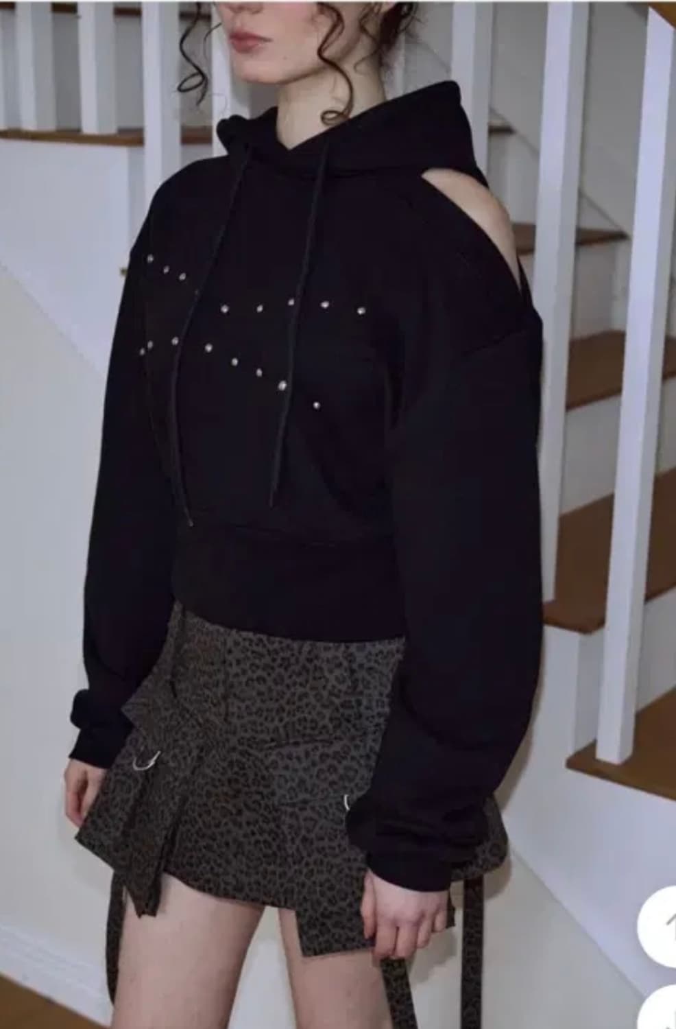 로제프란츠 컷아웃 후드티 후드 상품이미지1