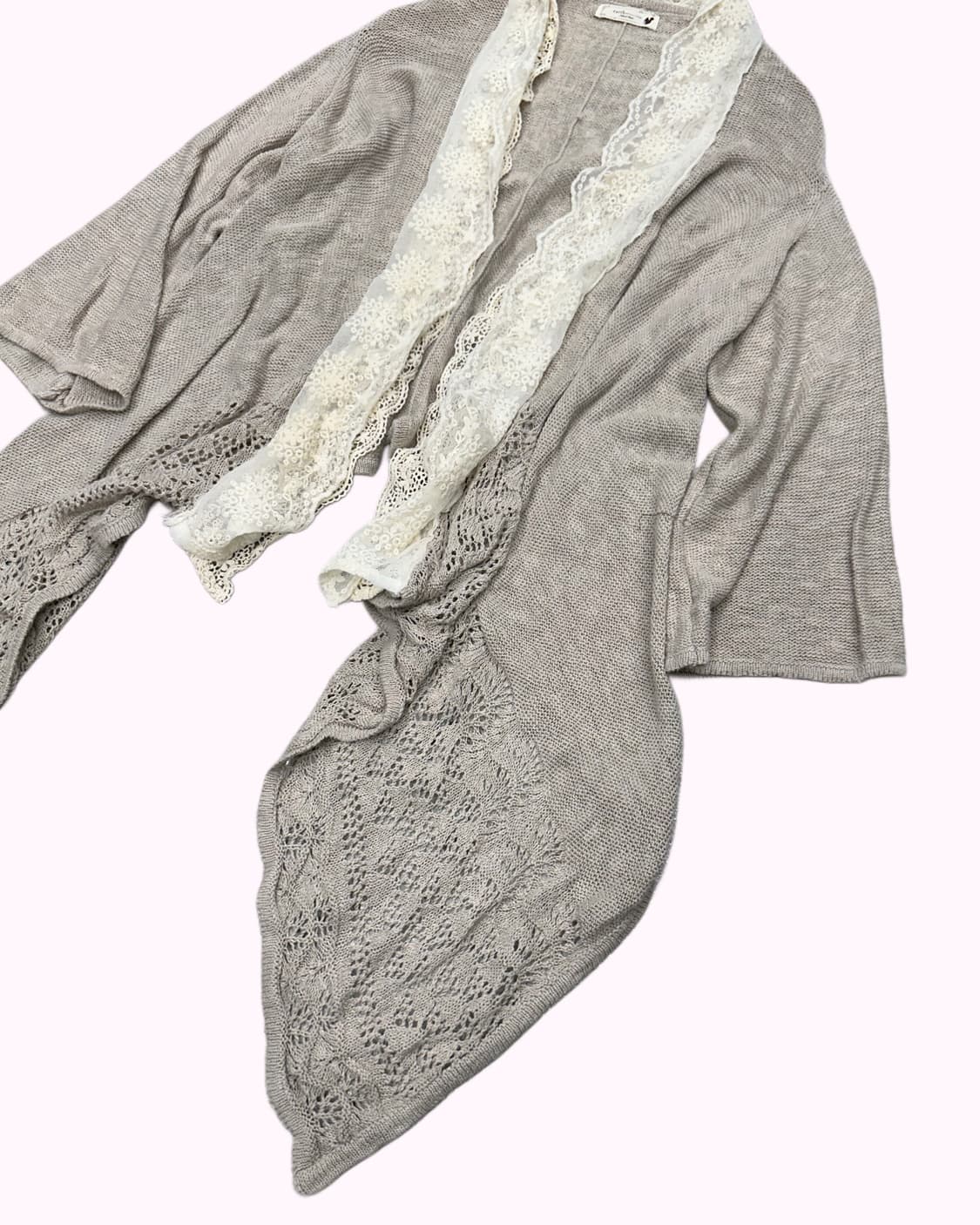 lace drape crochet mori cardigan 상품이미지4