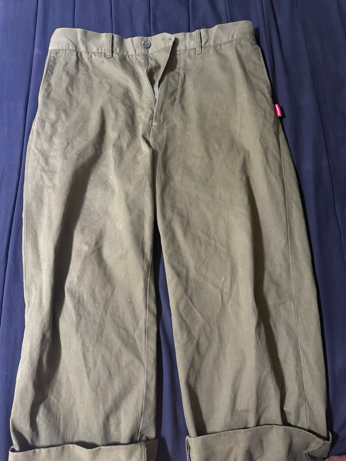 피스마이너스원 워크팬츠 카키 상품이미지4