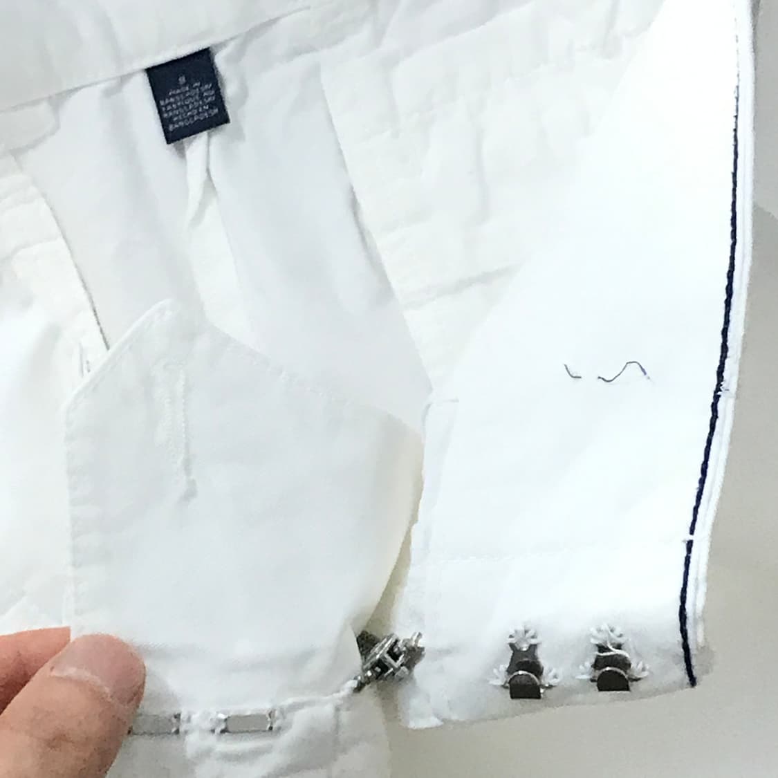타미힐피거 화이트 코튼 3부 숏 팬츠 면 반바지 골반 32  상품이미지6