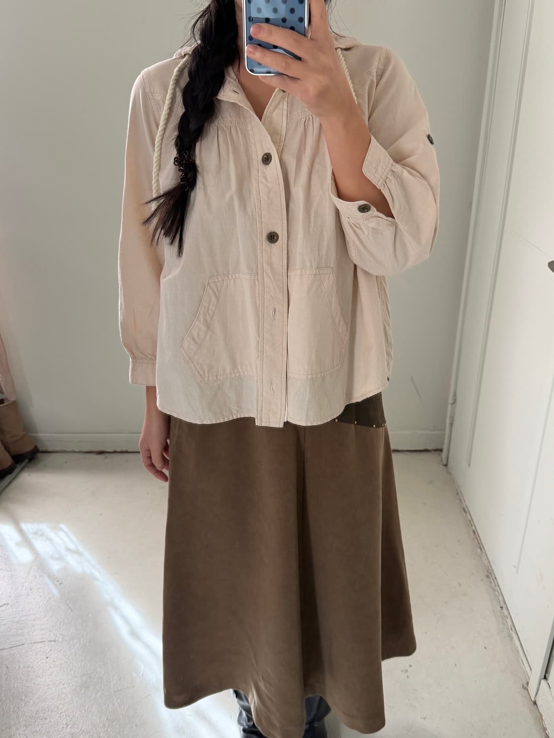 일본빈티지 모리 베이지 가디건 자켓 상품이미지2