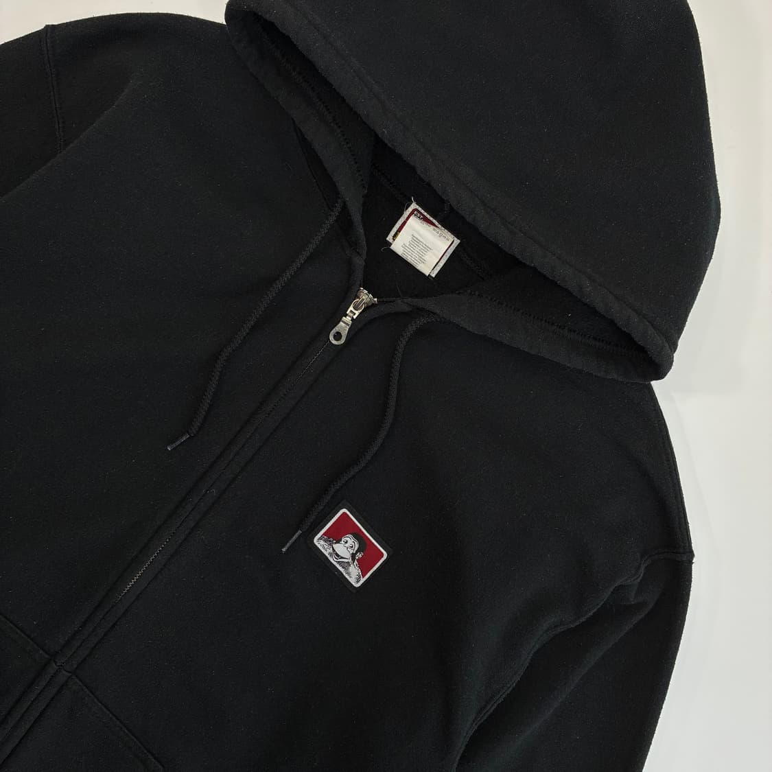 Ben davis  벤 데이비스 스몰로고 블랙 후드집업  상품이미지3