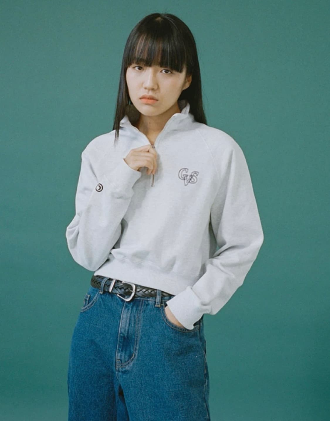 카비시 하프집업 맨투맨 상품이미지1