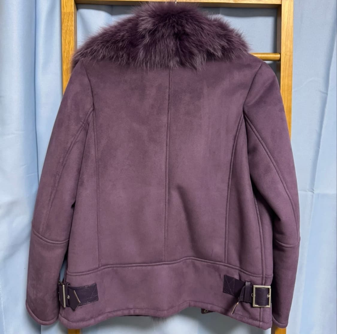 퍼카라 무스탕 바이올렛 퍼플 라이더자켓  55 씨티지 상품이미지8