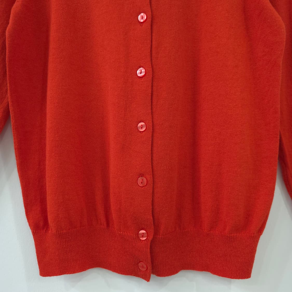 GU 레드 라운드넥 가디건 상품이미지4