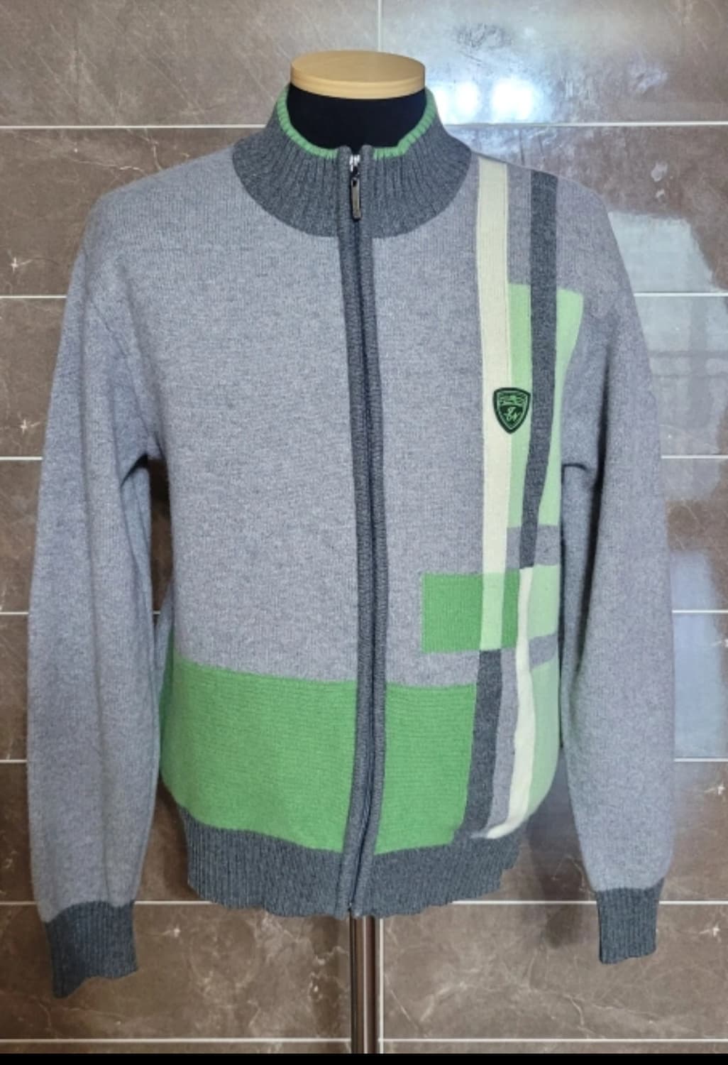👔남성95사이즈👔 인디안 지퍼 가디건(모100) 상품이미지1