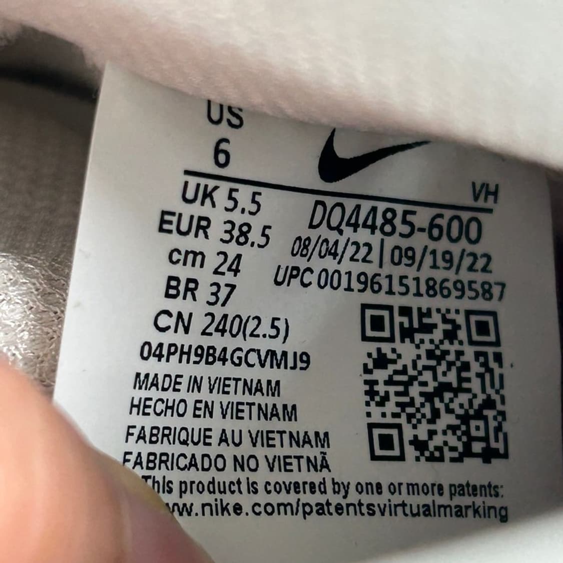NIKE SB 덩크 하이 프로 ISO 스위트 비트 화이트 스니커즈 240 상품이미지8