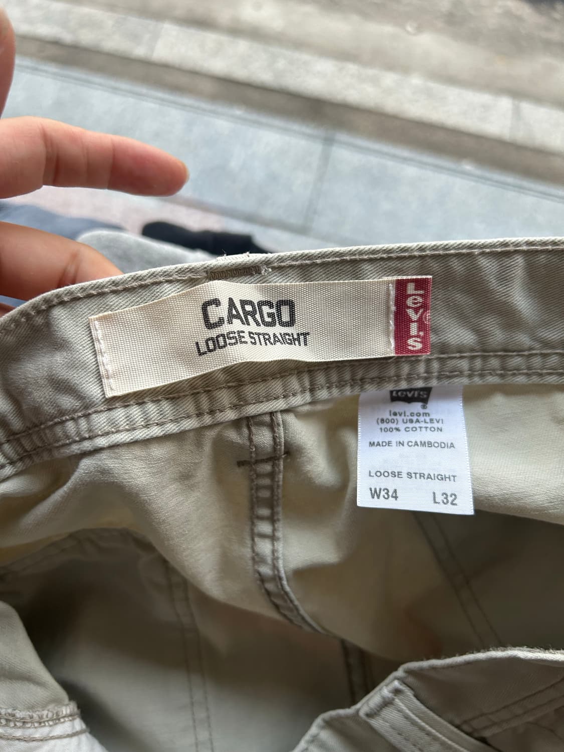 00‘s 리바이스 카고 루즈스트레이트팬츠 상품이미지7