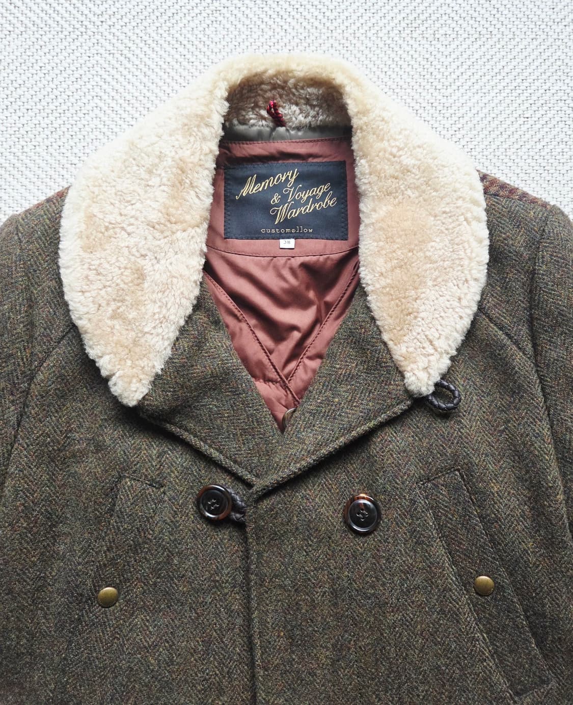 커스텀멜로우 헤링본 코트 100 상품이미지3