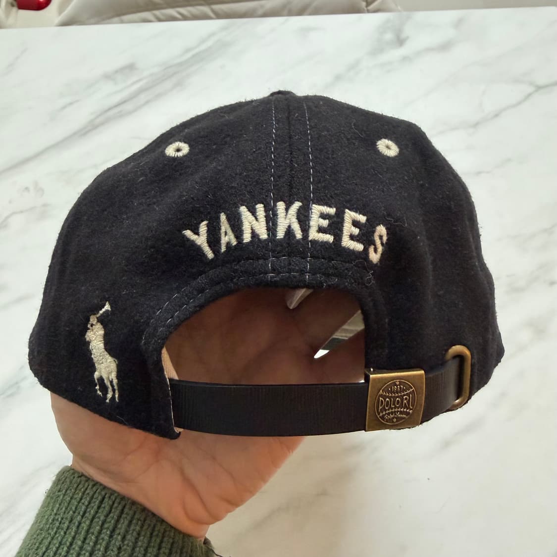 뉴에라 폴로 랄프 로렌 뉴욕 양키스 레트로 크라운 9피프티 스트랩백 상품이미지2