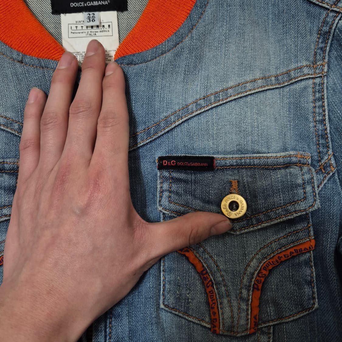 돌체앤가바나 이태리 여성 데님 청자켓 (36) 상품이미지5