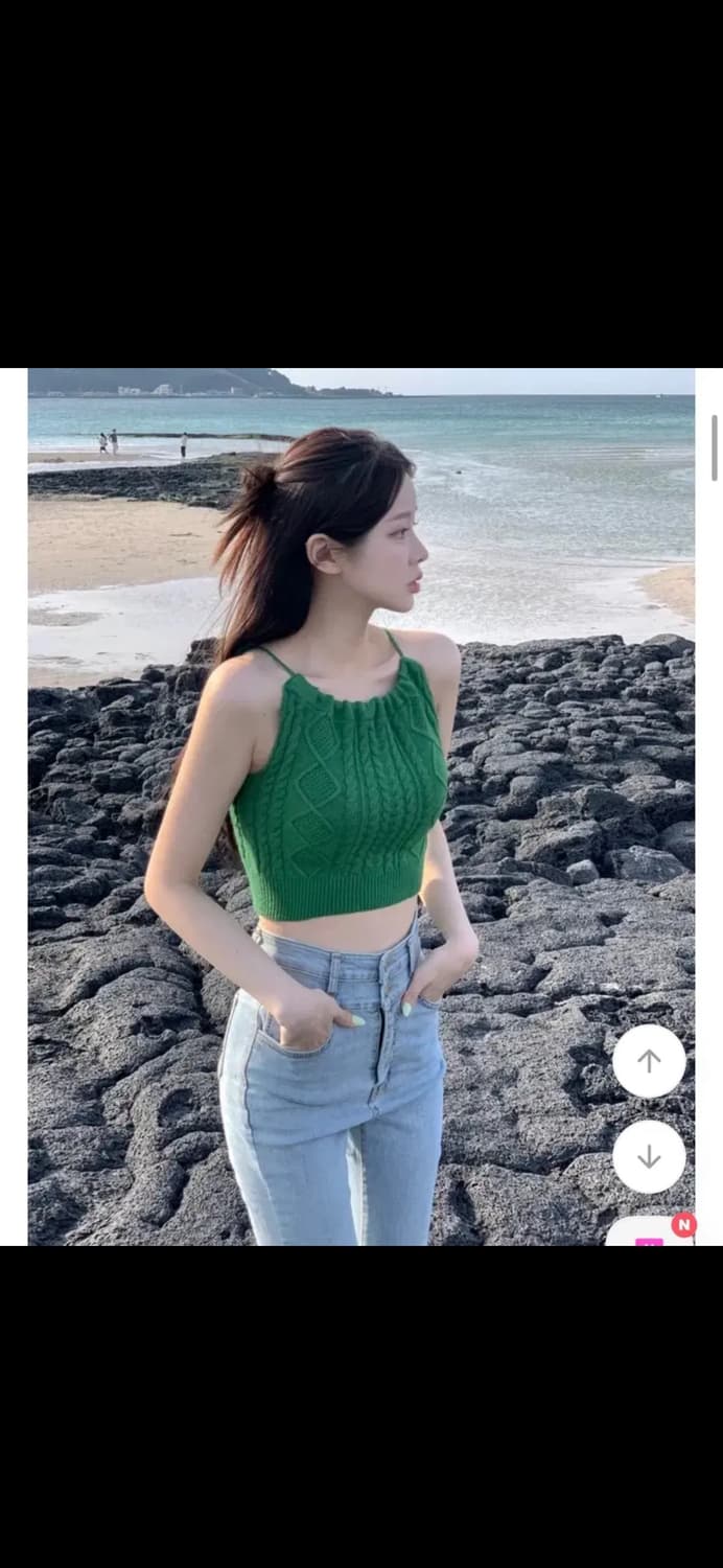 꽈배기 홀터 나시 상품이미지1