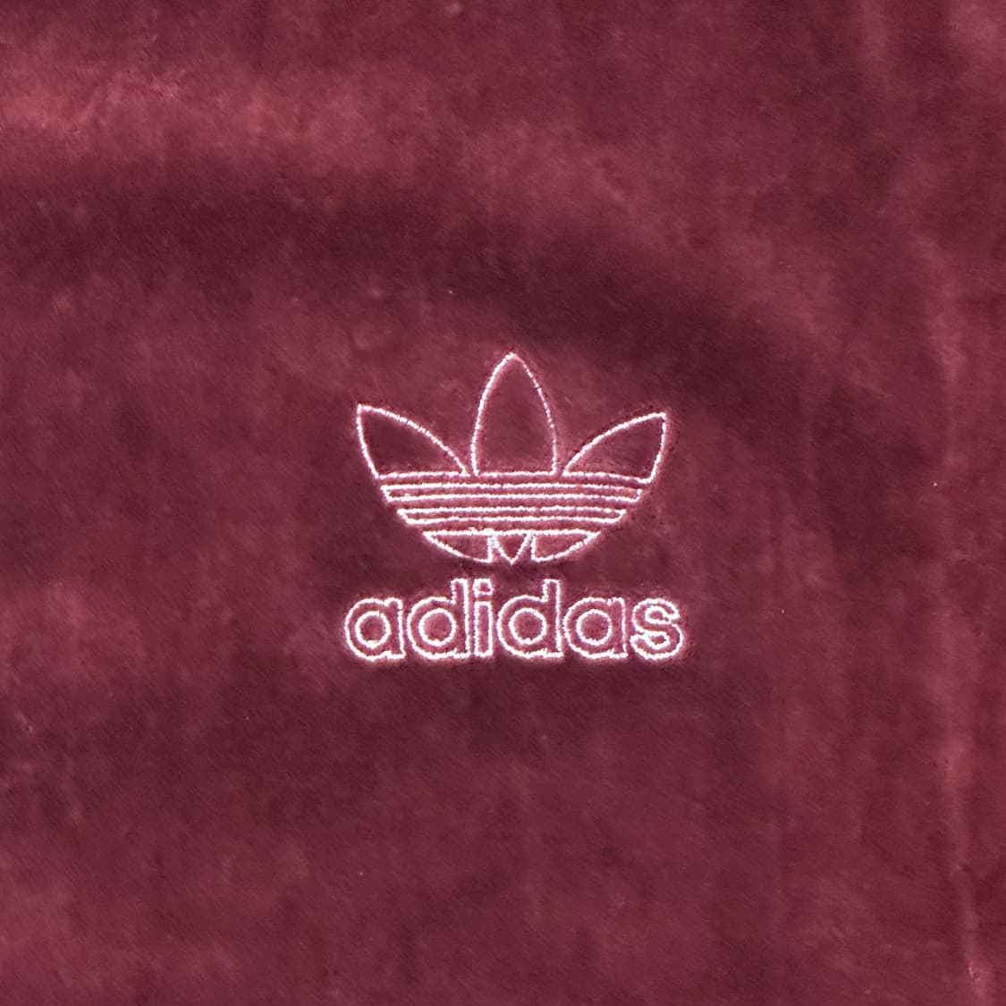 아디다스 벨벳 트랙탑 져지 마룬 (3XL) 버건디 벨루어 상품이미지4