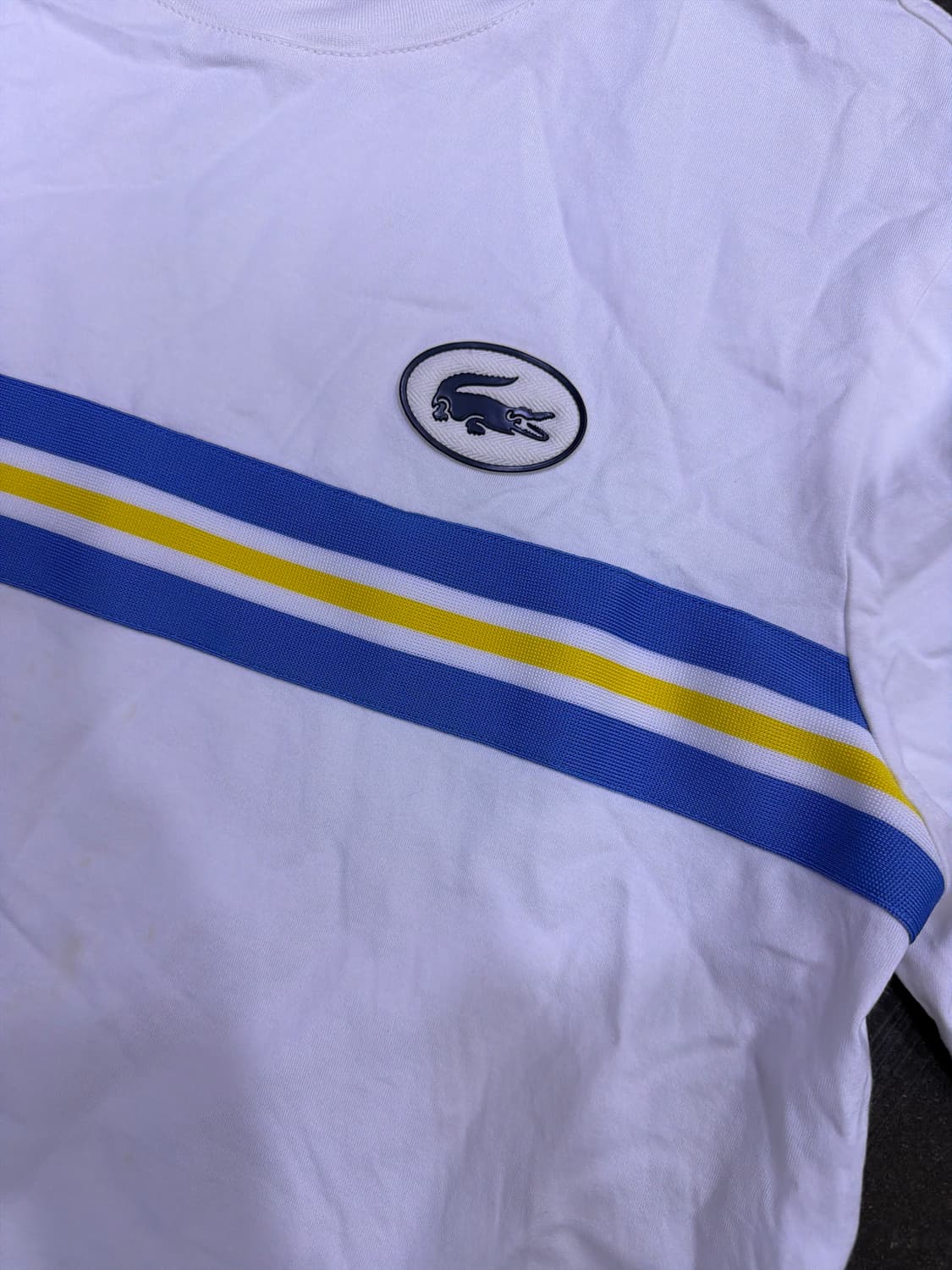 라코스테 헤리티지 뱃지 팁핑 반팔티셔츠 L 상품이미지5