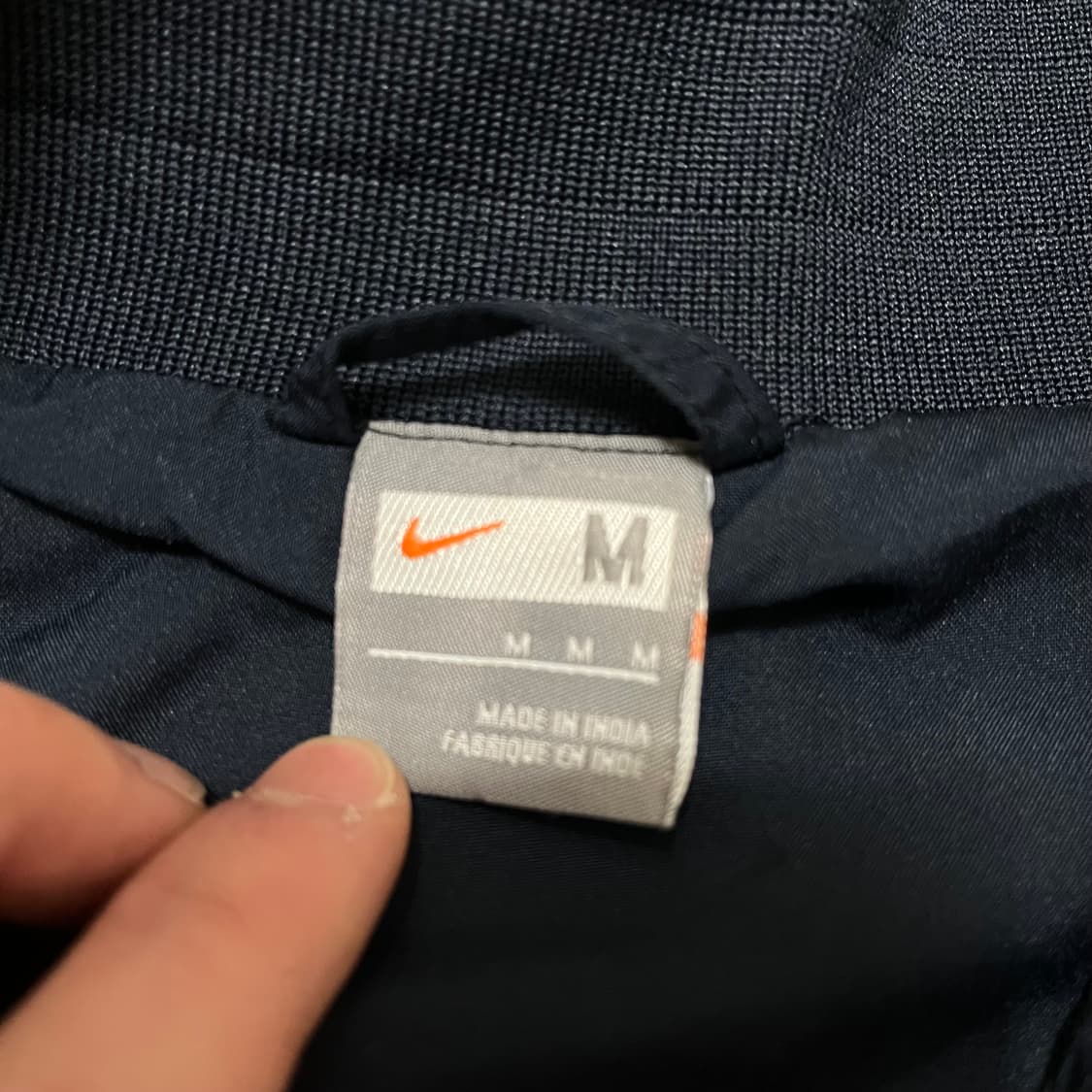 나이키 NIKE 블루 스트라이프 스우시 트랙탑 져지 자켓 M(95) 상품이미지4