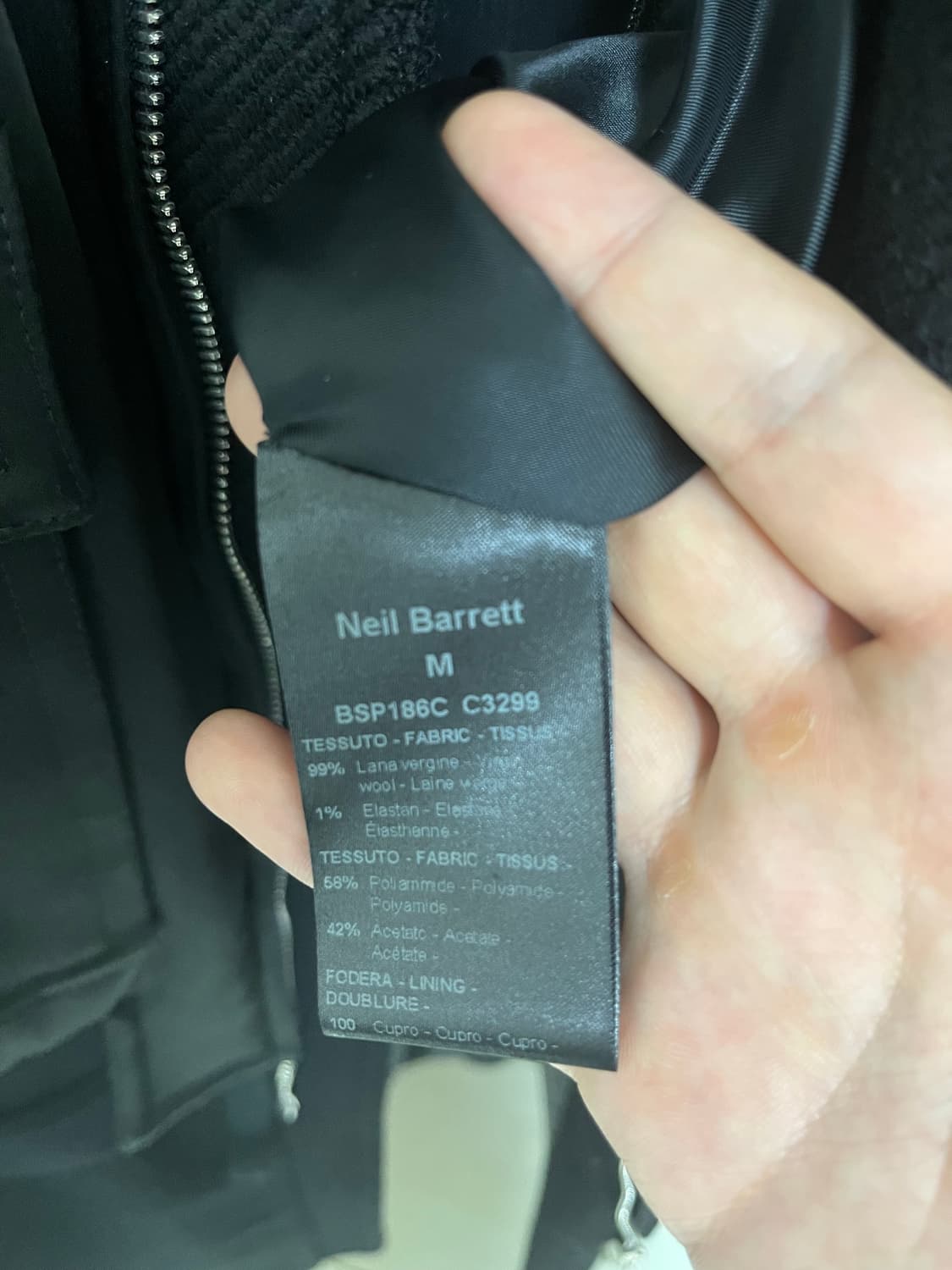 닐 바렛 / 항공 자켓 레이어드 코트 / 블랙 / 사이즈 M 상품이미지6