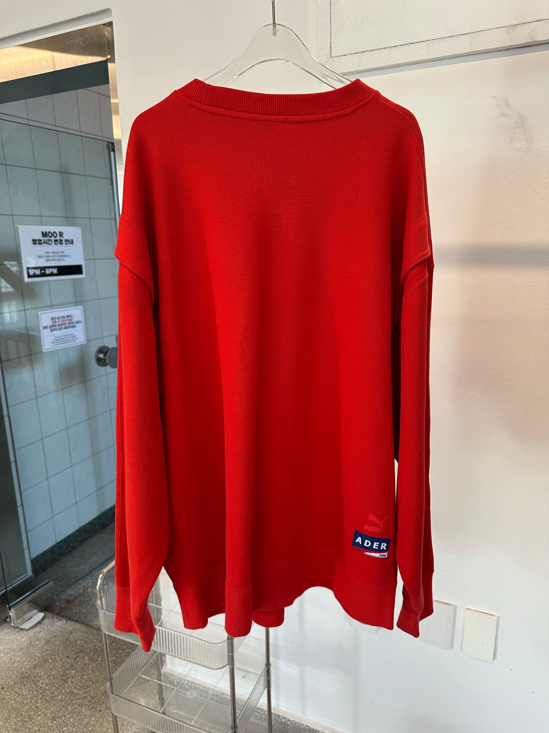 Ader error x puma red sweatshirt 상품이미지6