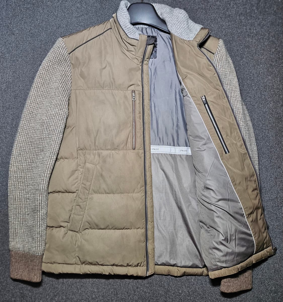 SPASSO 남성 구스 니트 패딩 100 상품이미지3