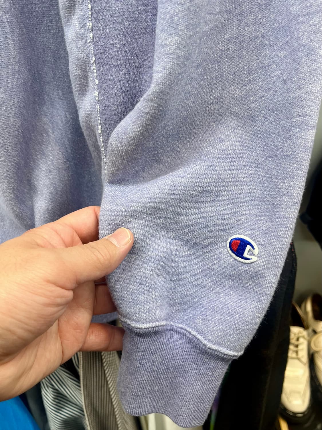 [95] 챔피온 리버스위브 맨투맨 연보라 M 상품이미지5