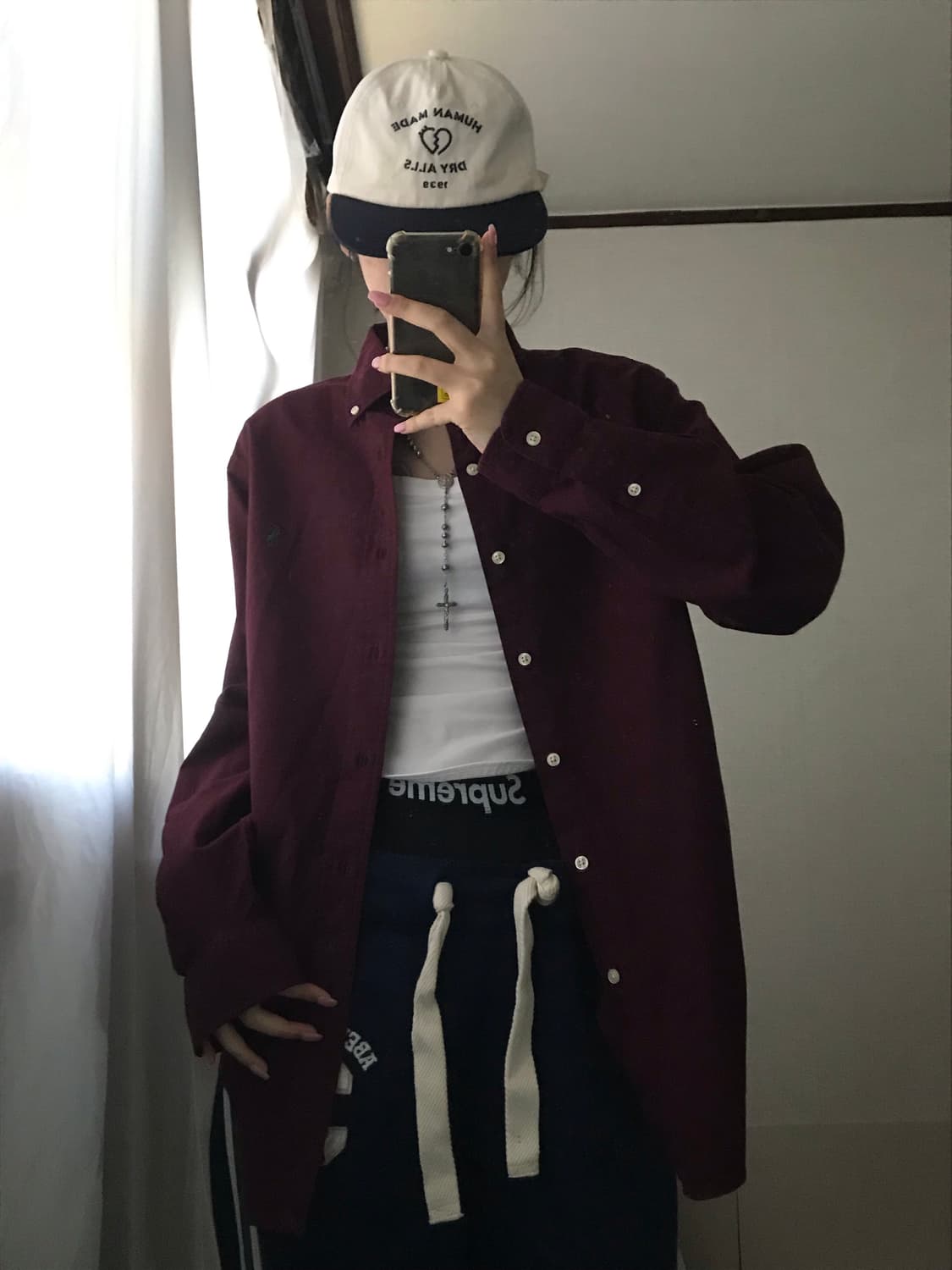 폴로 버건디 셔츠 상품이미지1