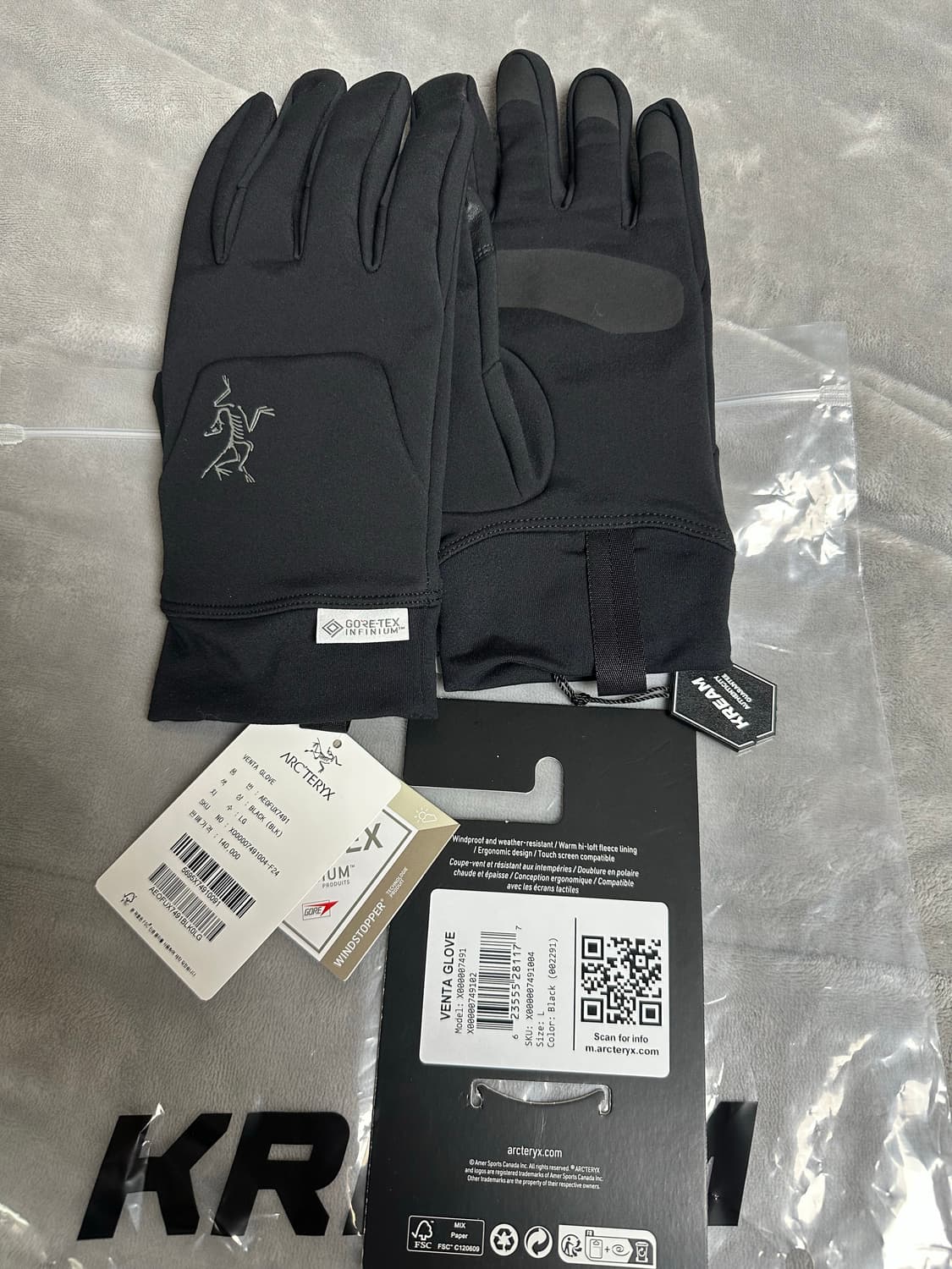 아크테릭스 벤타 글러브 장갑 블랙L사이즈 상품이미지3