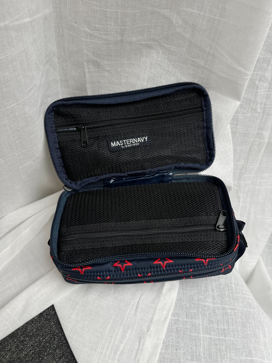 Porter 포터 별 패턴 파우치 네이비 상품이미지8