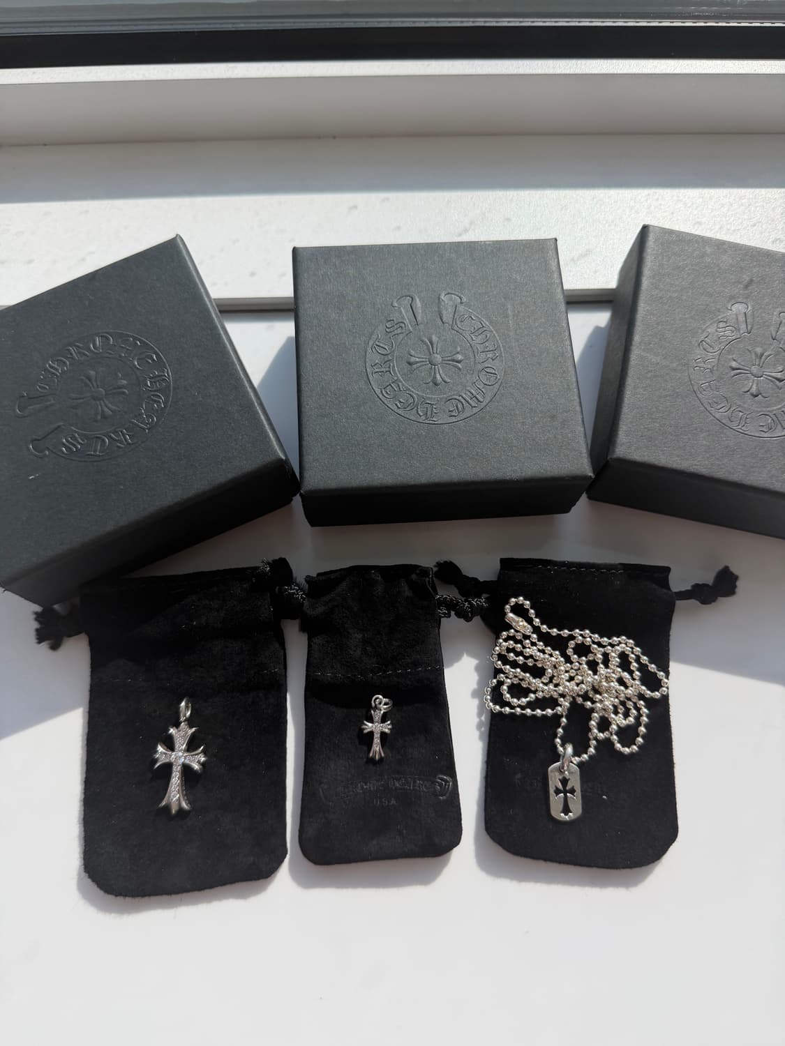 크롬하츠 실버 다이아 파베 새상품 상품이미지2