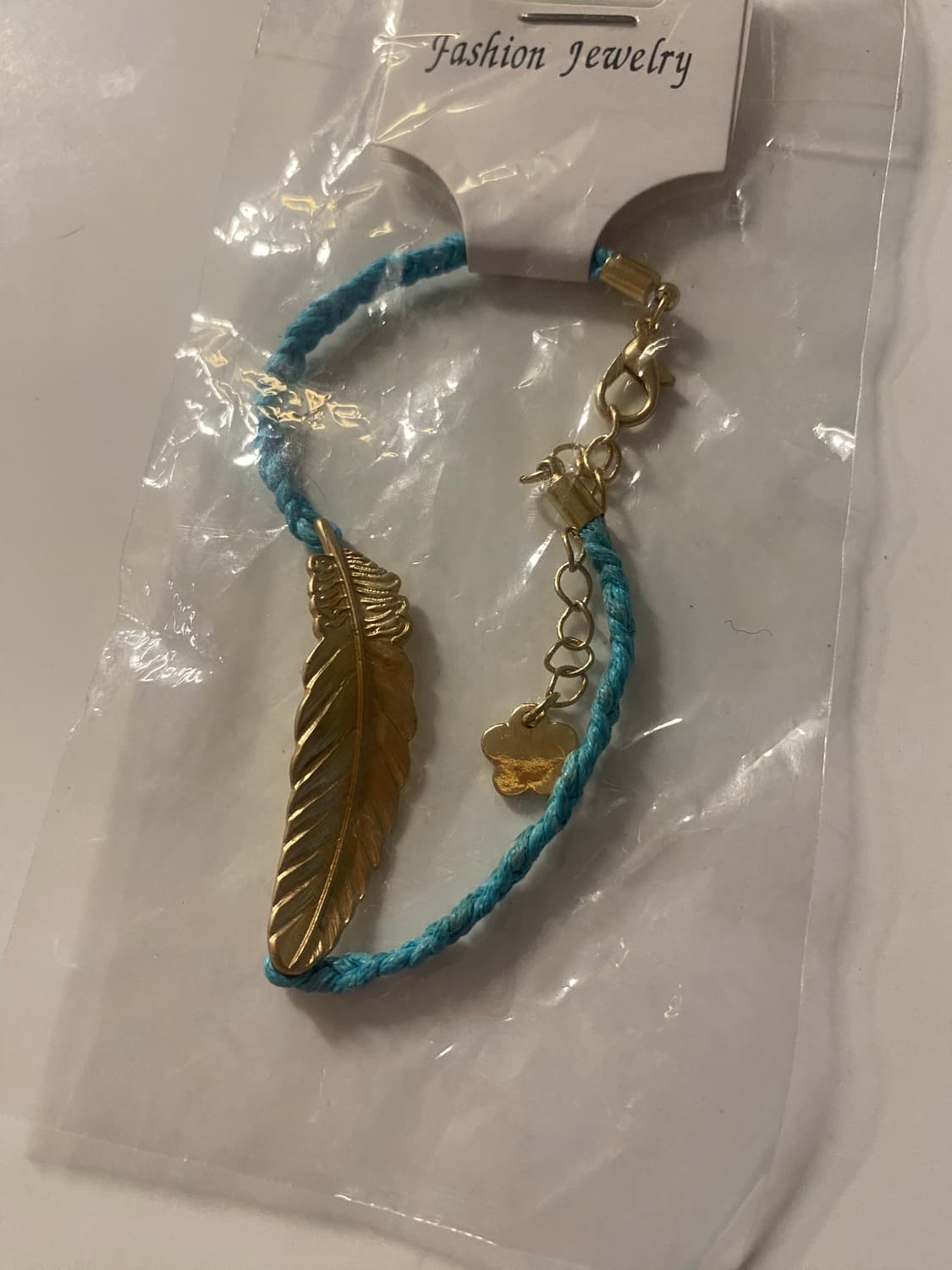 일본 새상품 깃털 모양 팔찌 상품이미지3