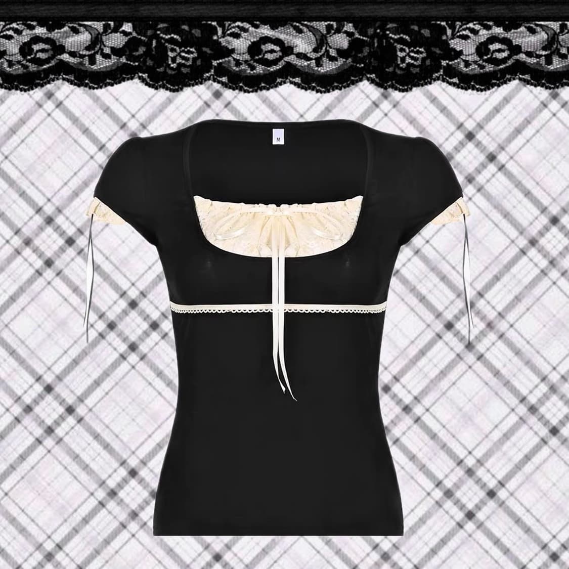 BLACK LACE SLEEVE 공포게임 여주룩 상품이미지1
