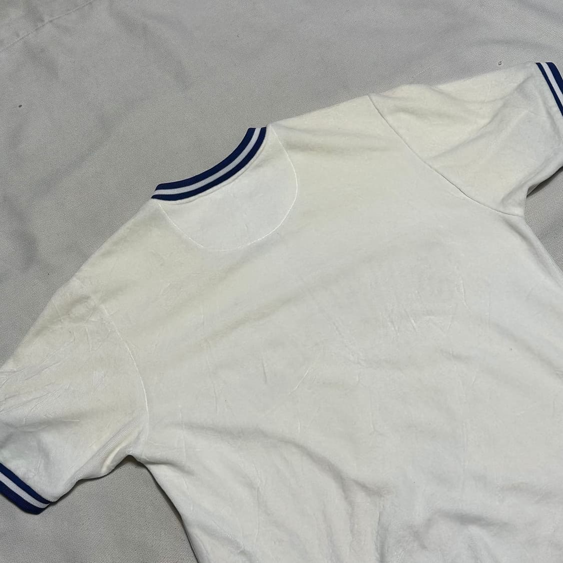 M 슈프림 블루 빅로고 브이넥 반팔 티셔츠 상품이미지10