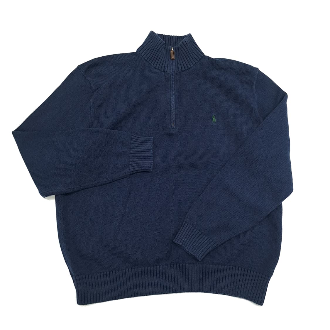 CN837 XL 폴로 랄프로렌 네이비 하프집업 긴팔 니트 스웨터 상품이미지2