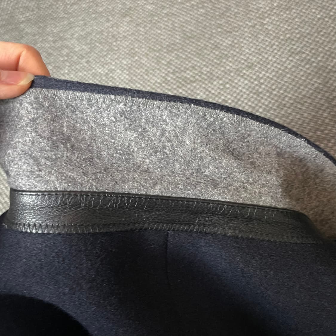 지오다노 울 네이비 싱글 코트 100 상품이미지6